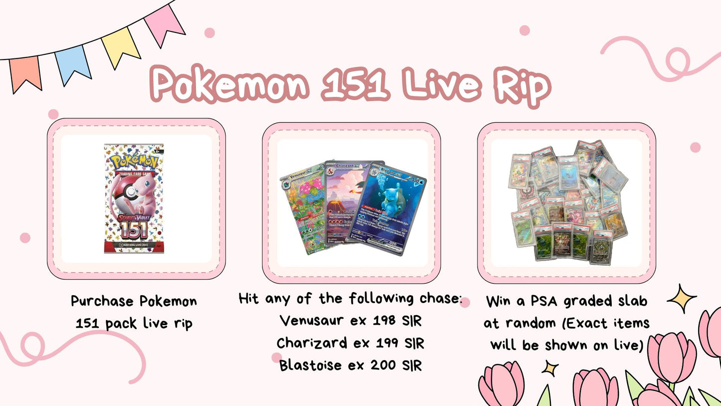 Scarlet & Violet Pokemon 151 Pack (Live)